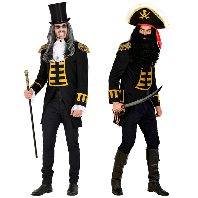 Giacca Pirata Uomo Nero