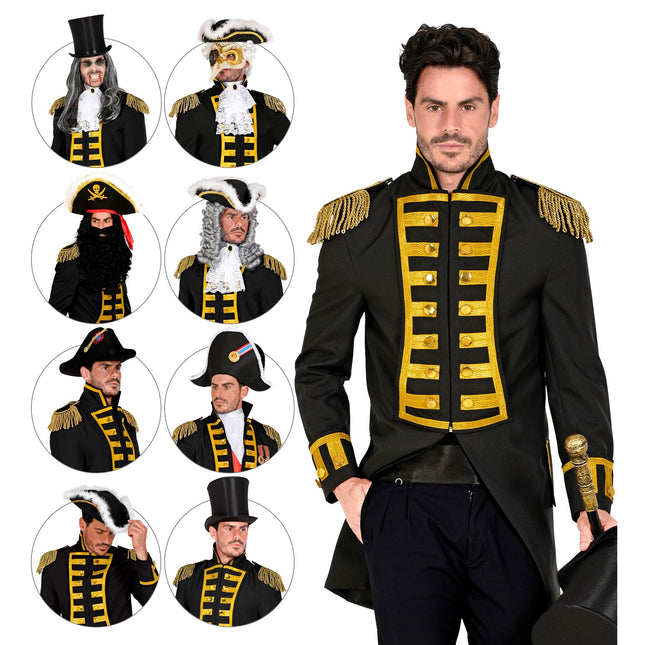 Giacca Pirata Uomo Nero