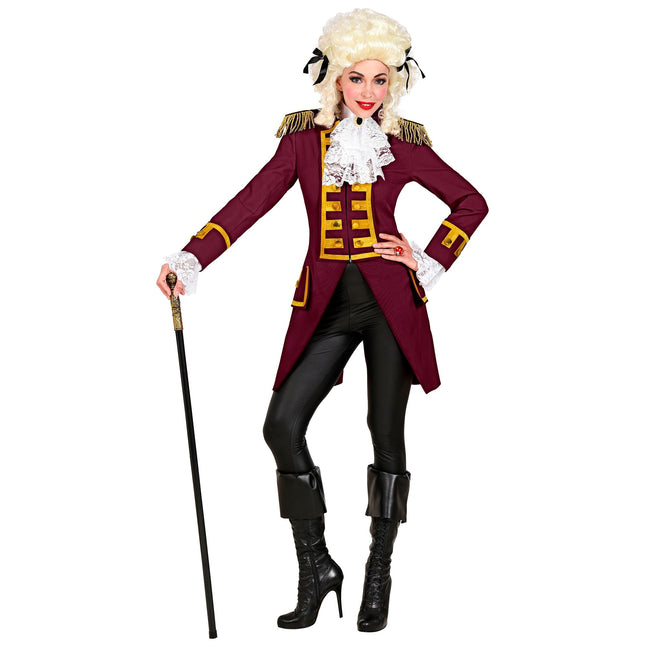 Giacca Pirata Rosso Bordeaux Donna