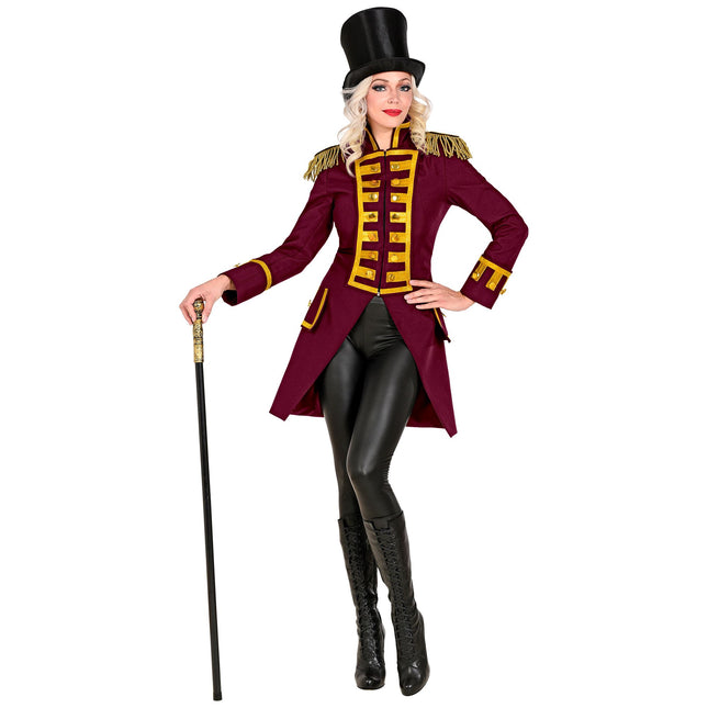 Giacca Pirata Rosso Bordeaux Donna