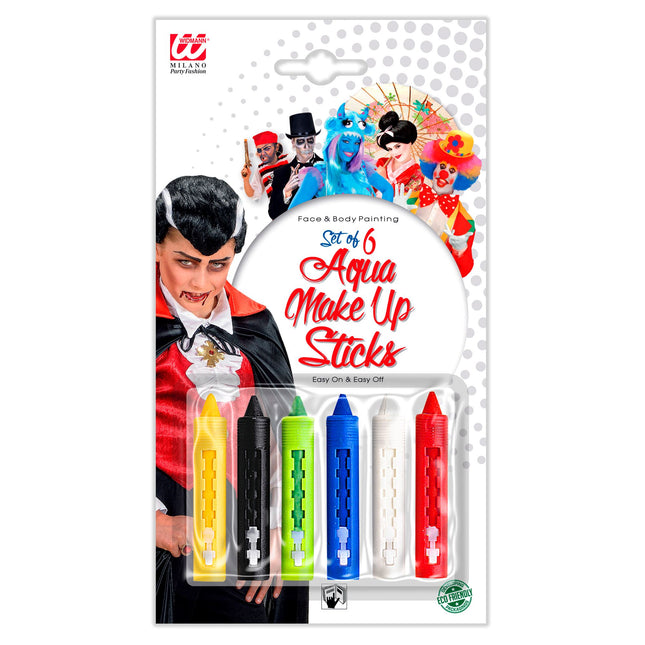 Set di penne colorate per il trucco 6 pezzi