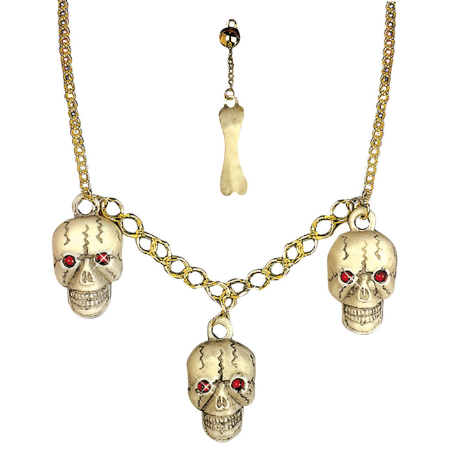 Set di accessori per Halloween Scheletro 2 pezzi