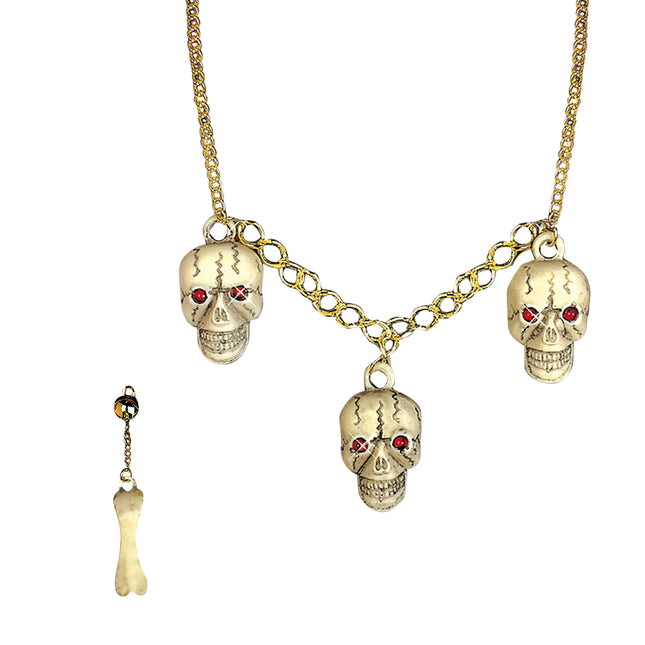 Set di accessori per Halloween Scheletro 2 pezzi