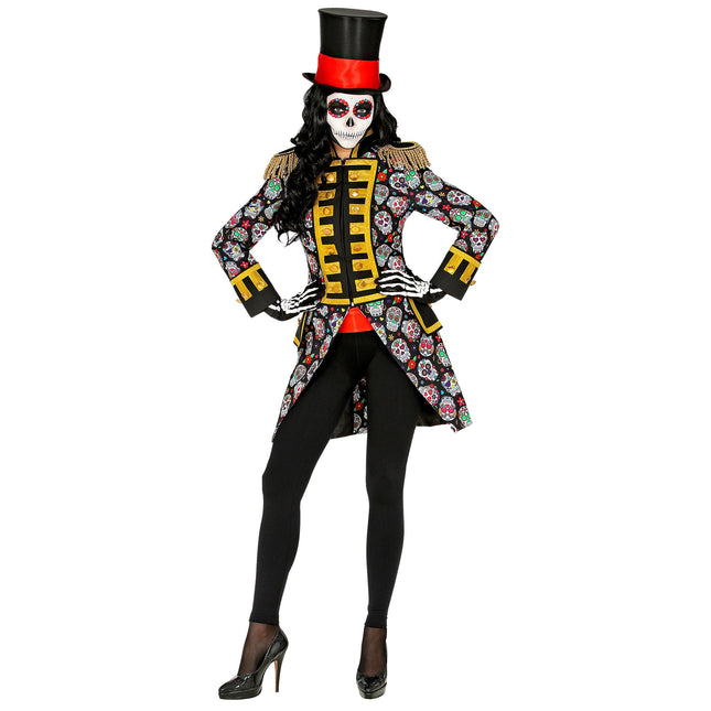 Giacca Dia De Los Muertos Donna Neon