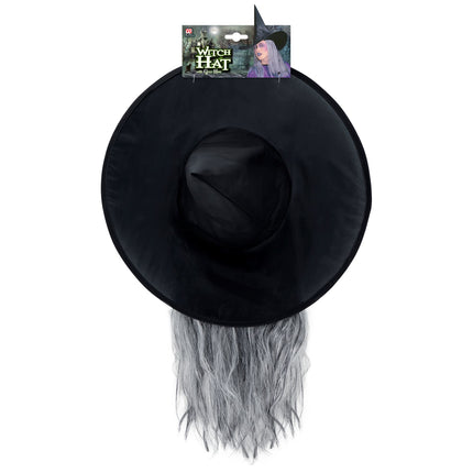 Cappello da strega di Halloween con capelli