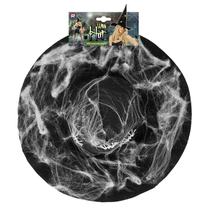 Cappello da strega di Halloween: ragni che brillano al buio