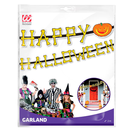 Ghirlanda di Halloween Zucca 2m
