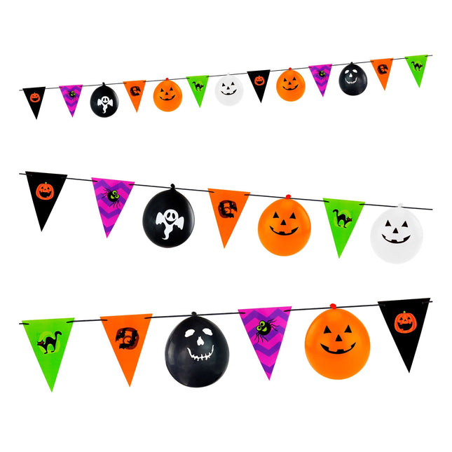 Ghirlanda di Halloween colorata 3,6 m