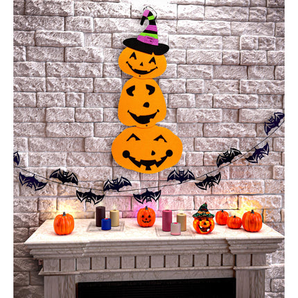 Decorazione murale di Halloween Zucca 60 cm