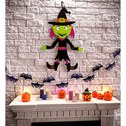 Decorazione da parete Halloween Strega 53 cm