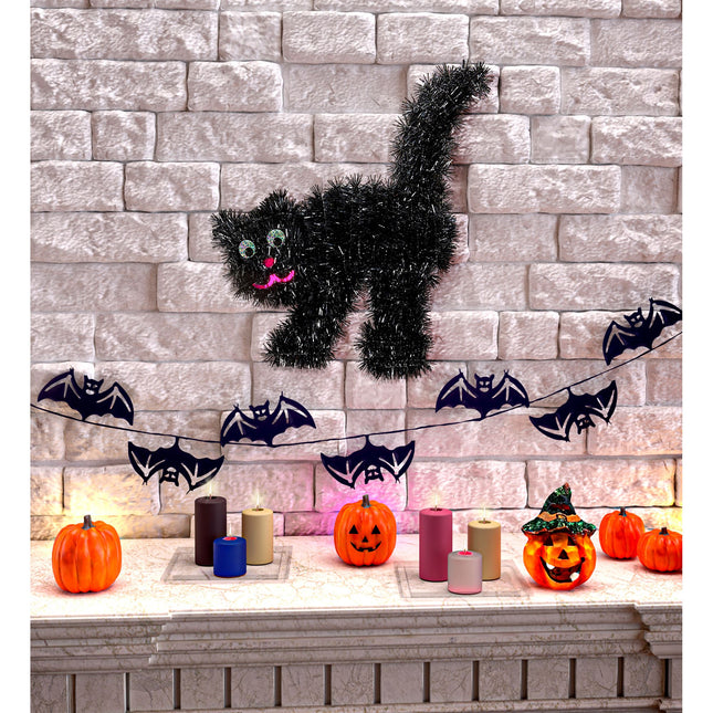 Decorazione appesa di Halloween Gatto nero 36 cm