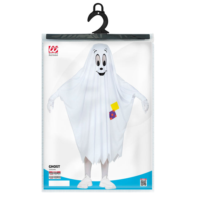 Costume di Halloween da fantasma bianco per bambino