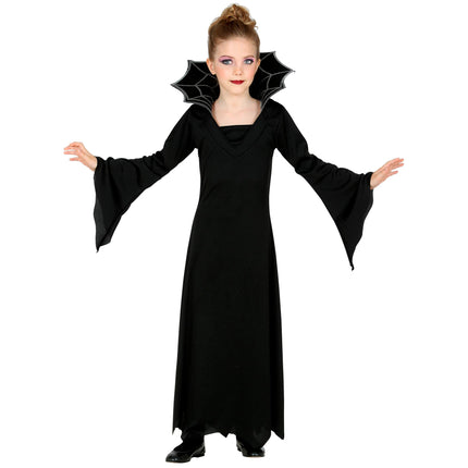 Vestito di Halloween Nero Ragazza Vampiro 2 pezzi