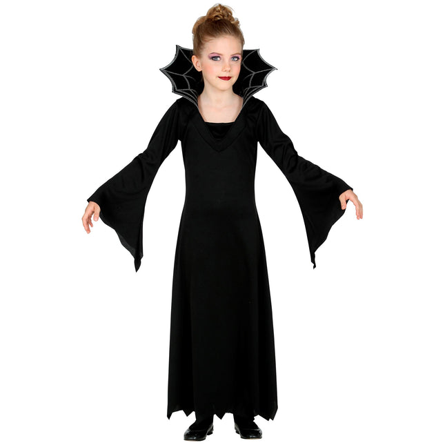 Vestito di Halloween Nero Ragazza Vampiro 2 pezzi
