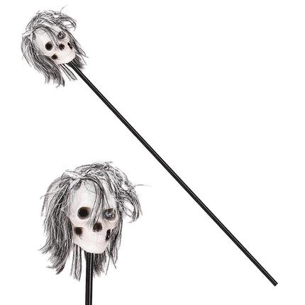 Teschio Voodoo del personale di Halloween