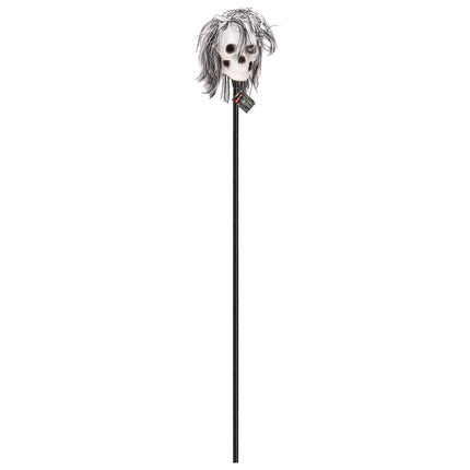 Teschio Voodoo del personale di Halloween