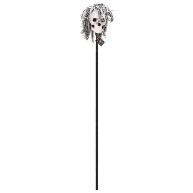 Teschio Voodoo del personale di Halloween
