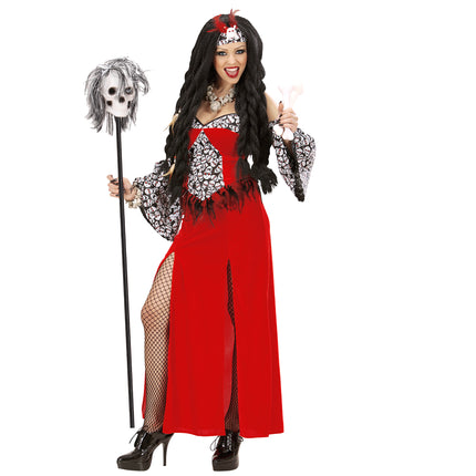 Teschio Voodoo del personale di Halloween