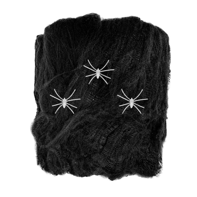 Ragnatela di Halloween con ragni 4 pezzi