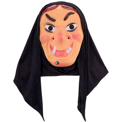 Maschera di Halloween Strega Nera con Foulard