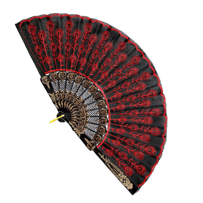 Ventaglio spagnolo rosso nero