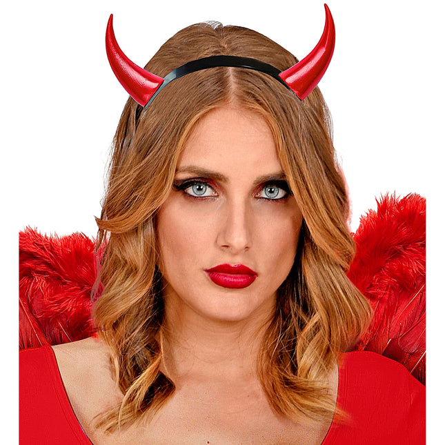 Cerchietto di Halloween con corna da diavolo
