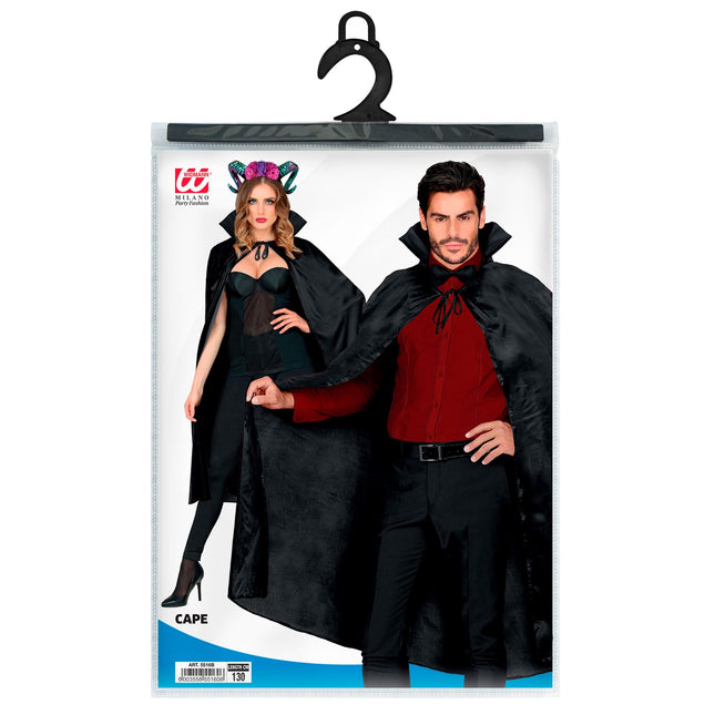 Capo di Halloween nero con colletto 1,3 m
