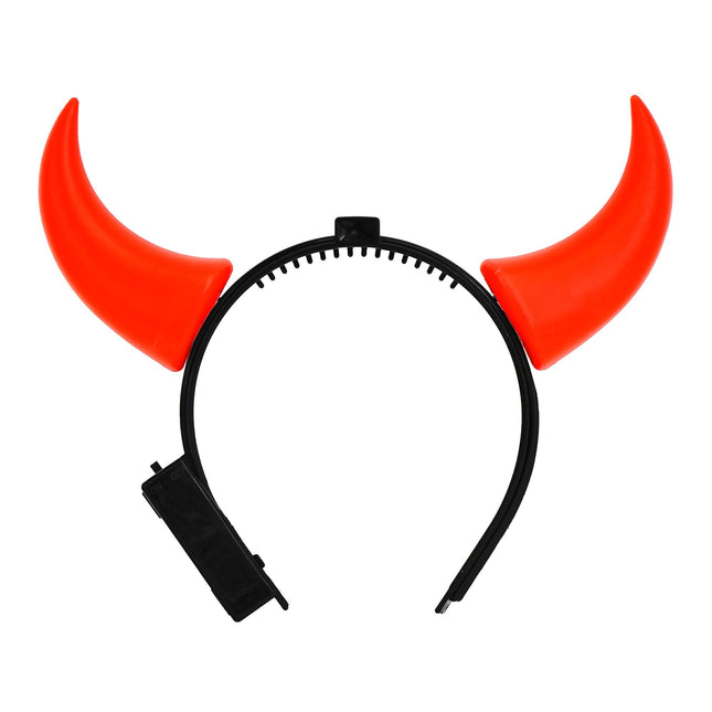 Cerchietto Halloween Diavolo Rosso Nero