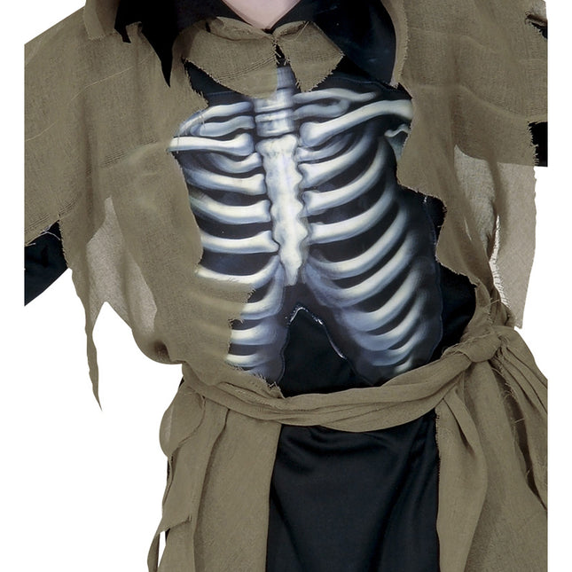 Costume di Halloween da scheletro zombie per bambino