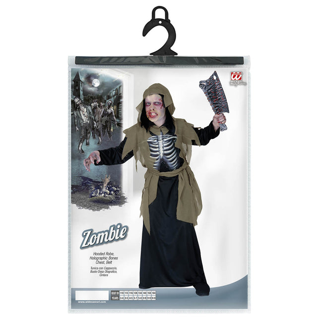 Costume di Halloween da scheletro zombie per bambino