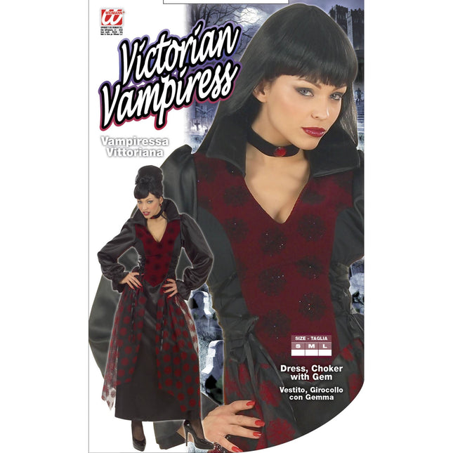 Abito Halloween Donna Vampiro Vittoriano
