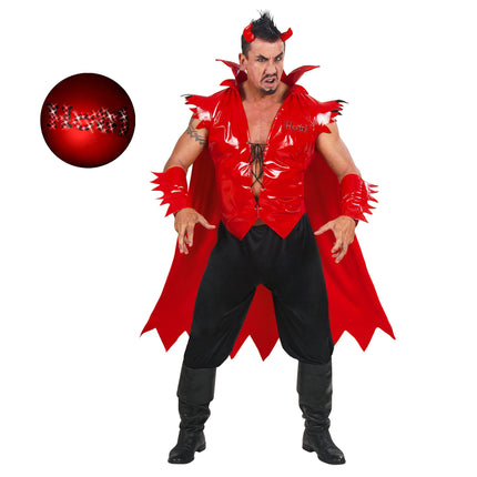 Costume Halloween Diavolo Rosso Uomo