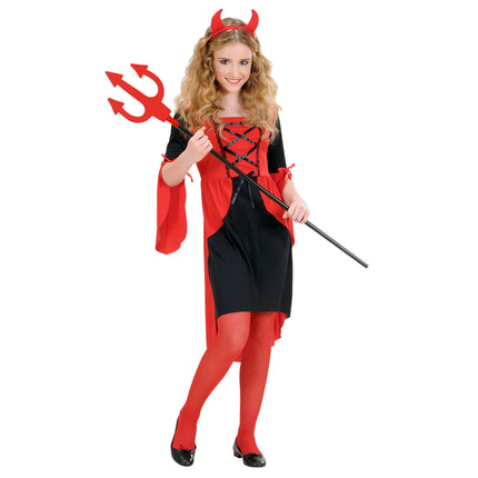 Vestito di Halloween Rosso Ragazza Diavolo