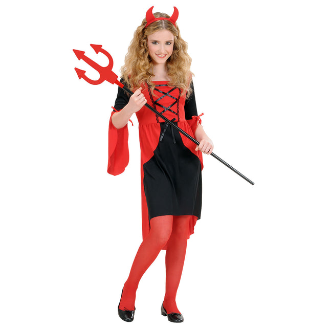 Vestito di Halloween Rosso Ragazza Diavolo