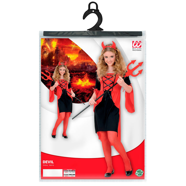Vestito di Halloween Rosso Ragazza Diavolo