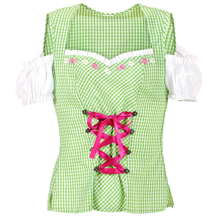 Camicetta Oktoberfest Verde Rosa Donna
