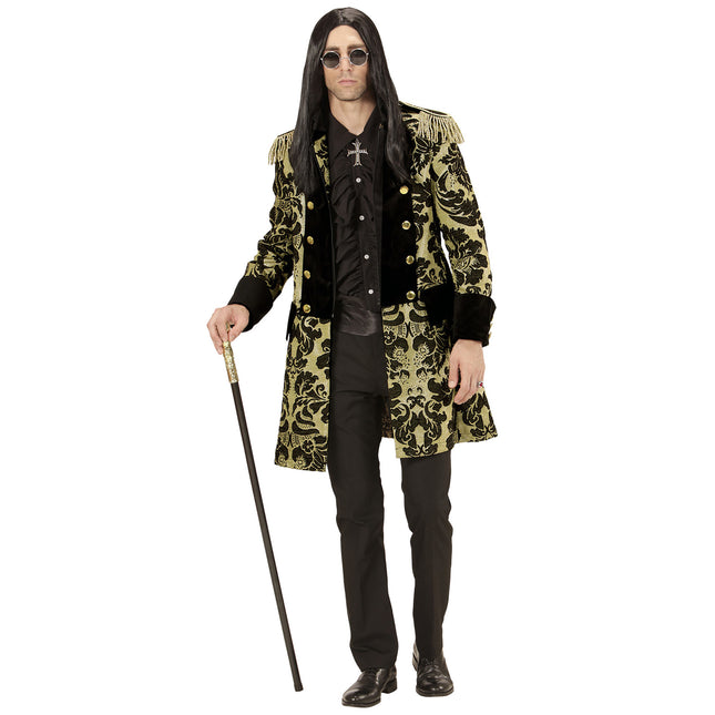 Giacca da pirata oro nero