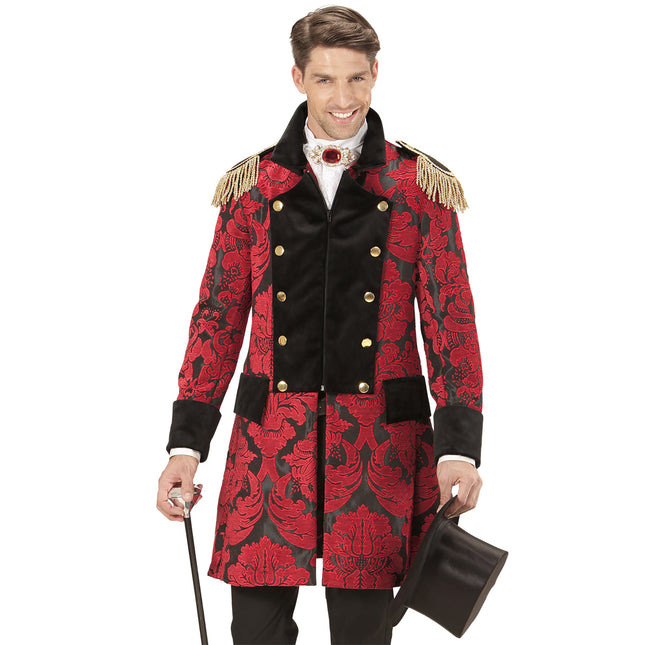Giacca Pirata Rosso Nero Uomo