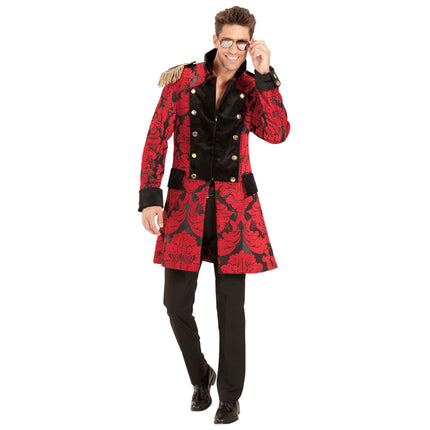 Giacca Pirata Rosso Nero Uomo