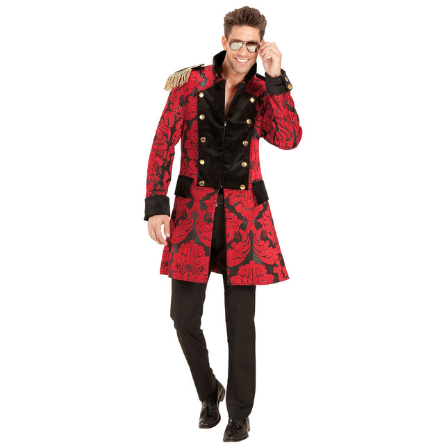 Giacca Pirata Rosso Nero Uomo
