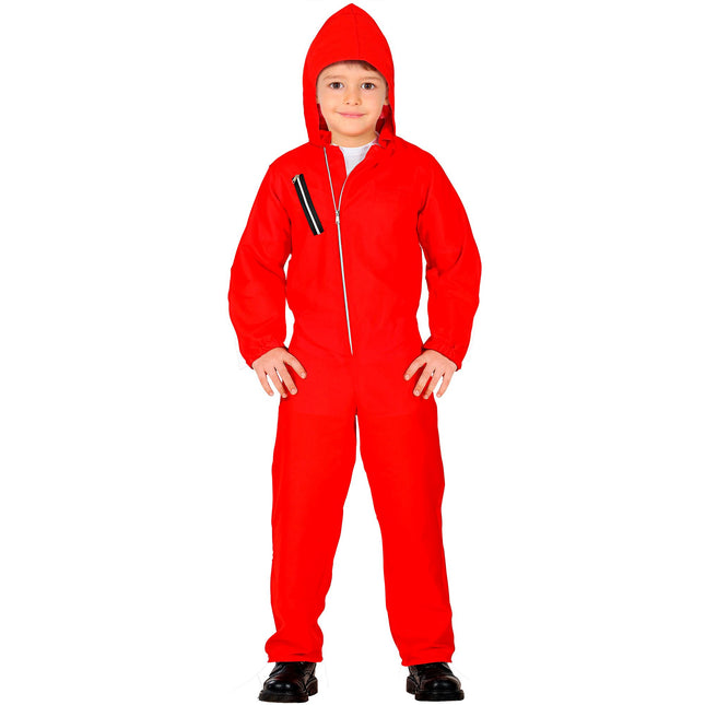 Costume Halloween Rosso Bambino Rapinatore di Banche