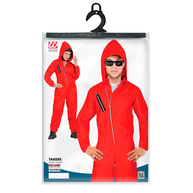Costume Halloween Rosso Bambino Rapinatore di Banche