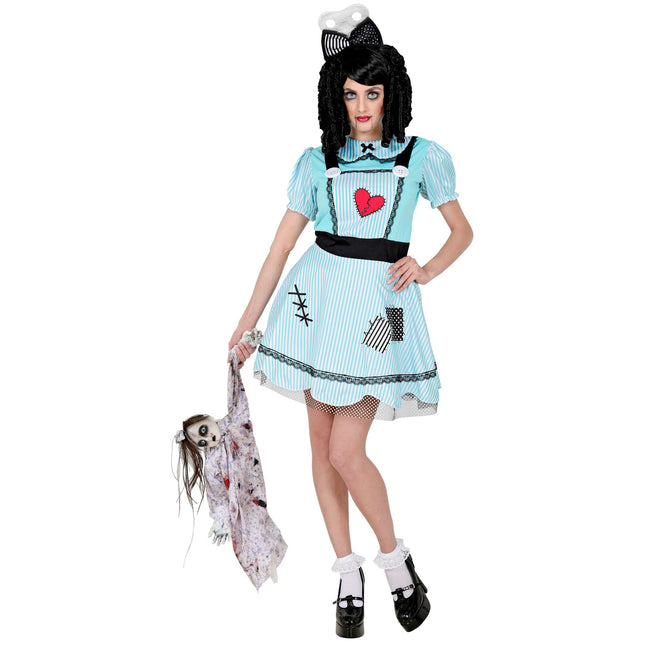 Vestito di Halloween Bambola da donna blu