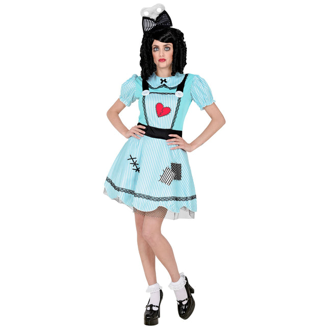 Vestito di Halloween Bambola da donna blu