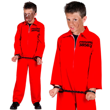 Costume di Halloween da ragazzo prigioniero