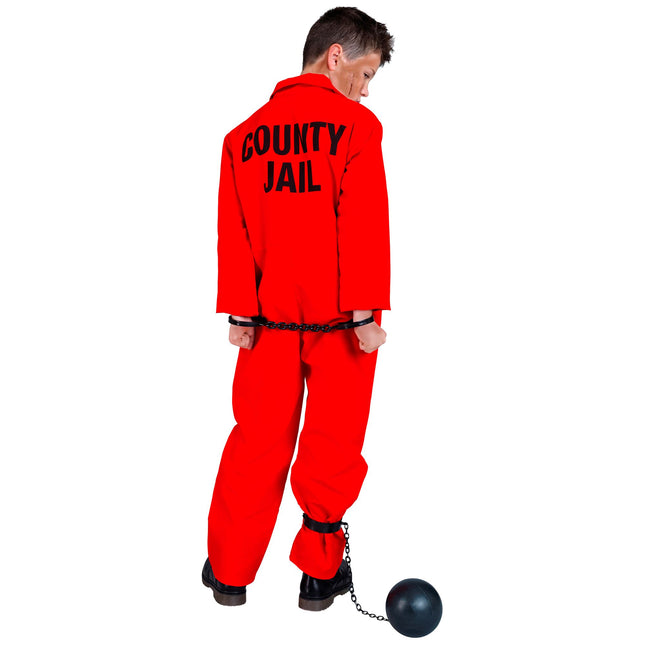 Costume di Halloween da ragazzo prigioniero