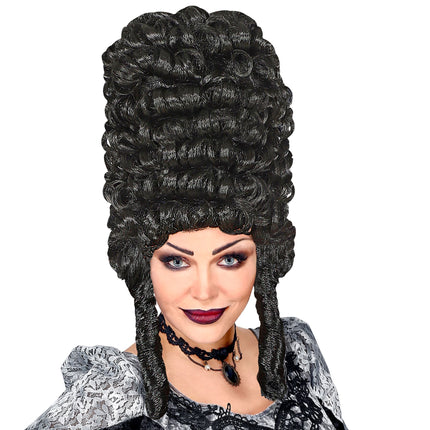 Parrucca Halloween Gotica Nera