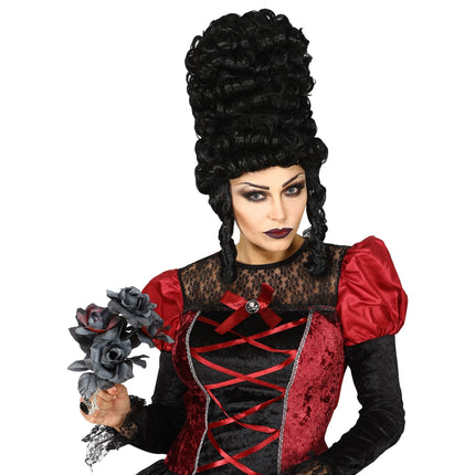 Parrucca Halloween Gotica Nera