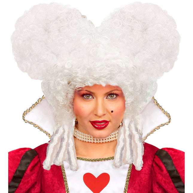 Parrucca Halloween Bianca Barocca