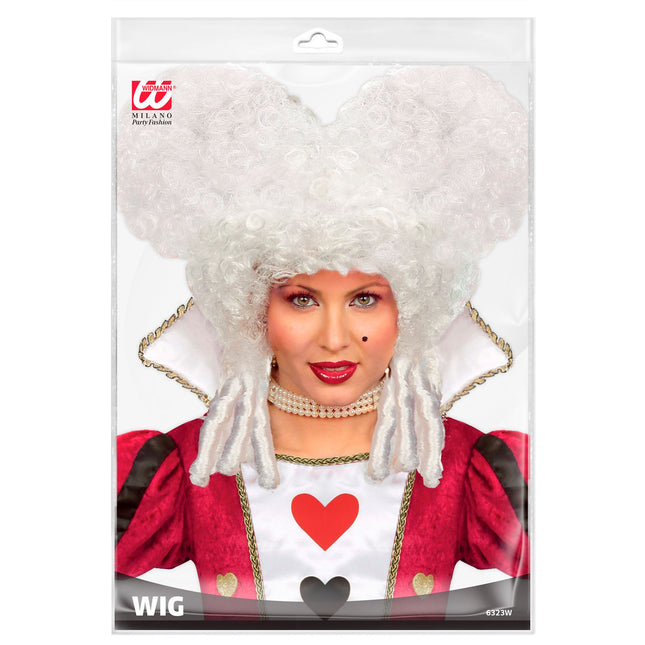 Parrucca Halloween Bianca Barocca
